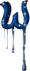 GIF animado (27562) Letra w azul