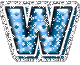 GIF animado (27677) Letra w azul