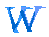 GIF animado (28141) Letra w azul