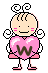 GIF animado (26312) Letra w bebes