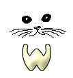 GIF animado (29844) Letra w bigotes gato