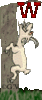 GIF animado (29150) Letra w cabra