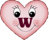 GIF animado (27037) Letra w corazon tierno