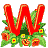 GIF animado (27063) Letra w flores
