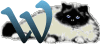 GIF animado (29975) Letra w gato angora