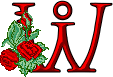 GIF animado (27307) Letra w romantica rosas rojas