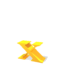 GIF animado (25763) Letra x amarilla saltando