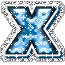 GIF animado (27678) Letra x azul