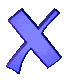 GIF animado (27704) Letra x azul