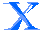 GIF animado (28143) Letra x azul