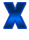GIF animado (28286) Letra x azul