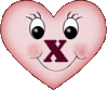 GIF animado (27038) Letra x corazon tierno