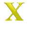 GIF animado (25468) Letra x d amarilla
