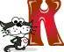 GIF animado (29811) Letra x gato