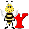 GIF animado (28614) Letra y abeja
