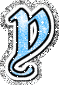 Imagen GIF de Letra y azul animado