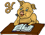 GIF animado (29262) Letra y cerdo