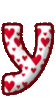 GIF animado (26470) Letra y corazoncitos colores