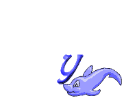 GIF animado (29452) Letra y delfin