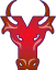 GIF animado (29750) Letra y forma animal rojo