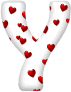 GIF animado (27231) Letra y romantica corazones