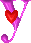 GIF animado (27371) Letra y rosa corazon