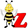 GIF animado (28615) Letra z abeja