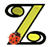 GIF animado (25633) Letra z amarilla mayuscula mariquita