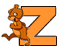 GIF animado (28794) Letra z ardillas