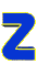 GIF animado (27619) Letra z azul