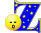 GIF animado (28068) Letra z azul
