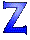 GIF animado (28262) Letra z azul anil