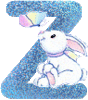 GIF animado (29388) Letra z conejito