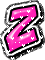 GIF animado (26560) Letra z corazoncitos rosas