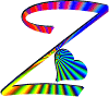 GIF animado (26798) Letra z corazones colores