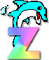 GIF animado (29362) Letra z delfin