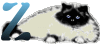 GIF animado (29978) Letra z gato angora