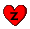 GIF animado (27154) Letra z mini corazon