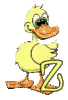 GIF animado (28967) Letra z patito