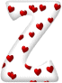 GIF animado (27232) Letra z romantica corazones