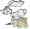 GIF animado (16969) Liebre tortuga