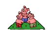 GIF animado (16992) Los tres cerditos