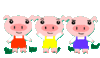 GIF animado (16994) Los tres cerditos