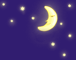 GIF animado (21183) Luna estrellas