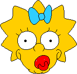 Imagen GIF de Maggie simpson animado