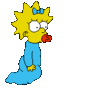 GIF animado (19288) Maggie simpson