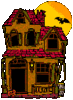 GIF animado (23064) Mansion encantada halloween
