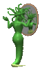 GIF animado (22182) Medusa ante espejo
