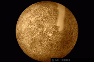 Imagen GIF de Mercurio planeta animado