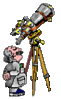 GIF animado (21567) Mirando telescopio